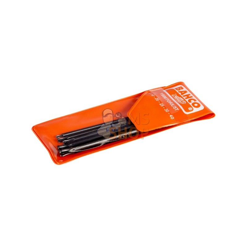 1996TORX/5T;BAHCO;Jeu de 5 clés mâles coudées TORX;pièce détachée 1996TORX/5T;BAHCO;Jeu de 5 clés mâles coudées TORX;pièce détachée