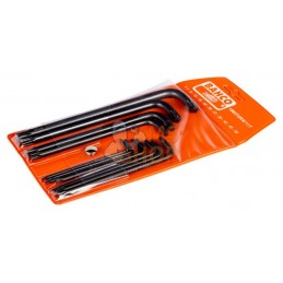 1995TORX/11T;BAHCO;Jeu de 11 clés mâles coudées TORX®;pièce détachée