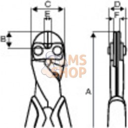 1520 G;BAHCO;Découpeuses avec poignée bi-matière et finition phosphatée;pièce détachée