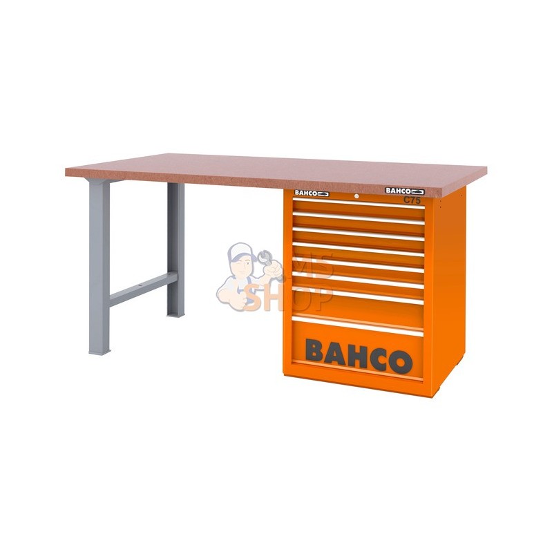 1495KH8BLWB18TD;BAHCO;Etabli 1800 mm plateau bois avec armoire à rideau et crochets;pièce détachée 1495KH8BLWB18TD;BAHCO;Etabli 1800 mm plateau bois avec armoire à rideau et crochets;pièce détachée
