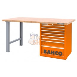 1495KH8BKWB15TW;BAHCO;Etabli 1500 mm plateau bois avec armoire à rideau et crochets;pièce détachée