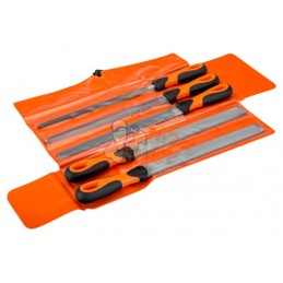 1-478-10-1-2;BAHCO;Jeu de 5 limes batardes et mi-douces, manche Ergo™ 250mm;pièce détachée