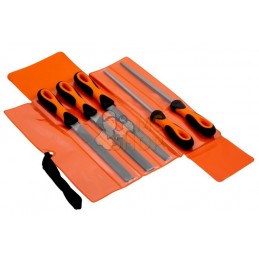 1-478-08-1-2;BAHCO;Jeu de 5 limes batardes et mi-douces, manche Ergo™ 200mm;pièce détachée