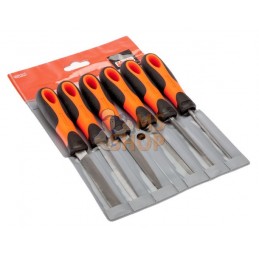 1-476-04-3-2;BAHCO;Jeu de 6 limes douces, manche Ergo™ 100mm;pièce détachée
