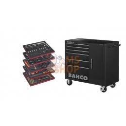 1475KXL6CBK-FF6;BAHCO;Servante d'atelier noire extra large 6 tiroirs avec outils + armoire latérale;pièce détachée