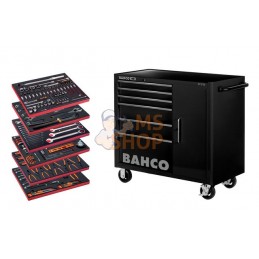 1475KXL6CBK-FF5;BAHCO;Servante d'atelier noire extra large 6 tiroirs avec outils + armoire latérale;pièce détachée