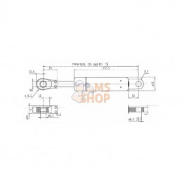 CA047015; STABILUS; Vérin à gaz L425-400N; pièce detachée