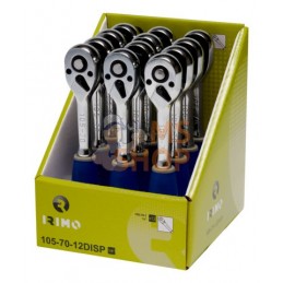 105-70-12DISP;IRIMO;Présentoir de 12 cliquets réversibles 1/4" 72 dents;pièce détachée