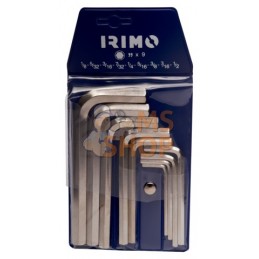 041041;IRIMO;Jeu de clés mâles pour vis à 6 pans, nickelées : pouces;pièce détachée