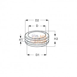 9GT999148197; HELLA; Tube 35x30x3,0 mm; pièce detachée