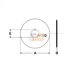 962292; AMAZONE; Disque 320x3 Amazone; pièce detachée