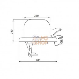 LVB25717N; RECINSA; Siège passager, compatible John Deere; pièce detachée