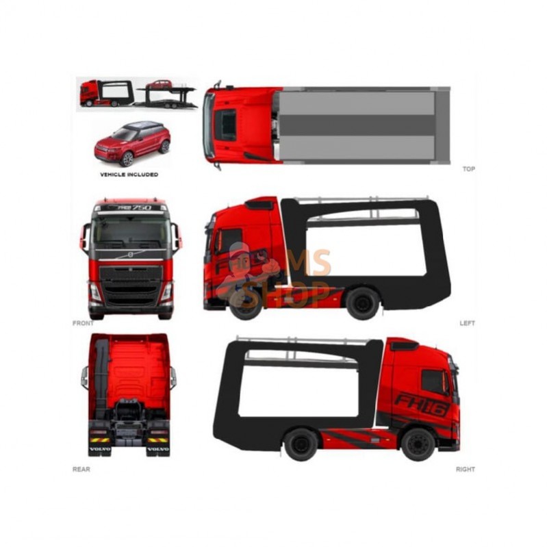 BB1831462; BBURAGO; Volvo FH16 Globetrotter 750 XXL Land Rover LRX Concept; pièce detachée