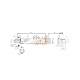 CA363952; STABILUS; Amortisseur L330-510N; pièce detachée