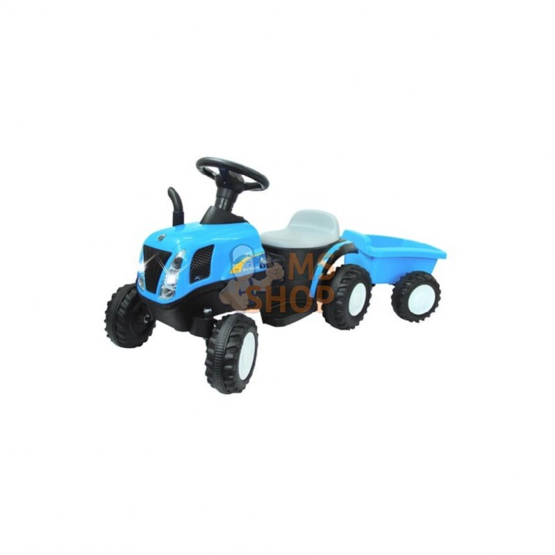 JA460482; JAMARA; Tracteur à enfourcher New Holland avec remorque bleu 6V ; pièce detachée JA460482; JAMARA; Tracteur à enfourcher New Holland avec remorque bleu 6V ; pièce detachée