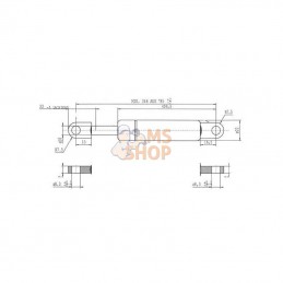 CA095192; STABILUS; Vérin à gaz L785-600N; pièce detachée