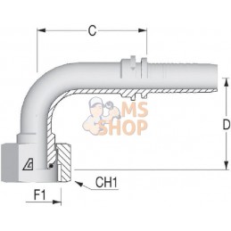 Raccord sertir DN10-3/8BSP 90° | ALFAGOMMA Raccord sertir DN10-3/8BSP 90° | ALFAGOMMAPR#750469