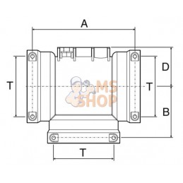 Tube (gaine) raccord en T T5 | ARAG Tube (gaine) raccord en T T5 | ARAGPR#608846