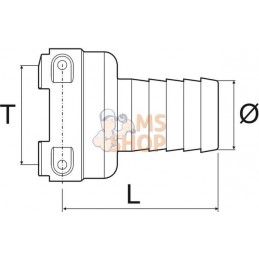 Embout de tuyau T7 Fx50mm | ARAG Embout de tuyau T7 Fx50mm | ARAGPR#609371