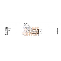 Coude 45°+embout 13mm - 1/2" | ARAG Coude 45°+embout 13mm - 1/2" | ARAGPR#608811