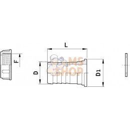 Tubulure droite Ø40 - 1-1/2" | ARAG Tubulure droite Ø40 - 1-1/2" | ARAGPR#919134