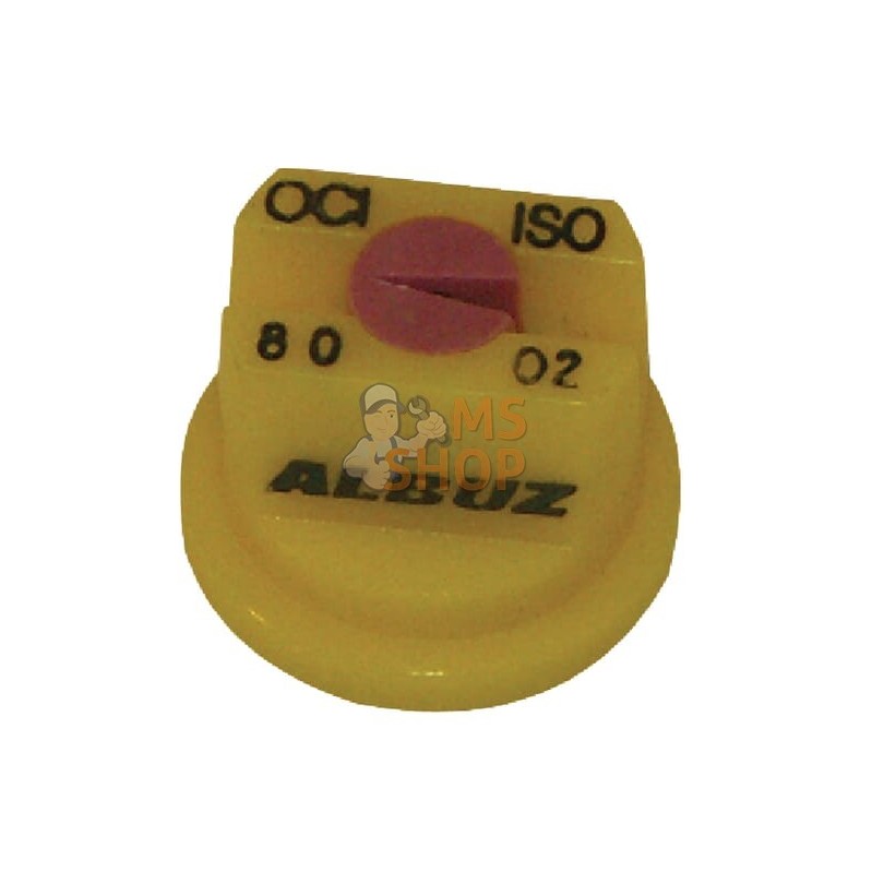 Buse de bordure à jet plat OC 80° 02 jaune céramique Albuz | ALBUZ Buse de bordure à jet plat OC 80° 02 jaune céramique Albuz | 