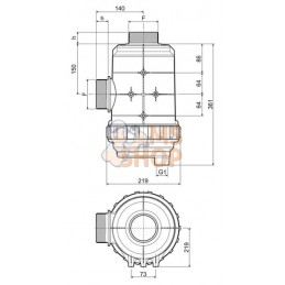 Filtre d'asp. 3" 400-800 l/min | ARAG Filtre d'asp. 3" 400-800 l/min | ARAGPR#608999