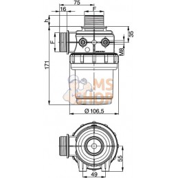 Filtre d'asp. 1 1/4" 60-100 l/min | ARAG Filtre d'asp. 1 1/4" 60-100 l/min | ARAGPR#609636