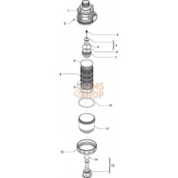 Filtre aspir. 1 1/4" maill. 50 | ARAG Filtre aspir. 1 1/4" maill. 50 | ARAGPR#609653