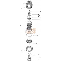 Filtre aspir. 1 1/4" maill. 50 | ARAG Filtre aspir. 1 1/4" maill. 50 | ARAGPR#609643