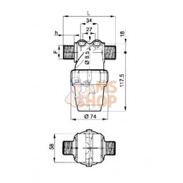 Filtre 1/2" (ouv. maille 100) | ARAG Filtre 1/2" (ouv. maille 100) | ARAGPR#609675