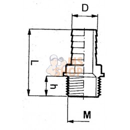 Embout 25mm+Mâle 1 1/4" | ARAG Embout 25mm+Mâle 1 1/4" | ARAGPR#609325