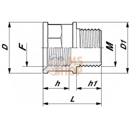 Embout femelle/mâle 2" | ARAG Embout femelle/mâle 2" | ARAGPR#609611