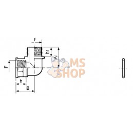 Coude 90° fem./mâle 2" | ARAG Coude 90° fem./mâle 2" | ARAGPR#609511