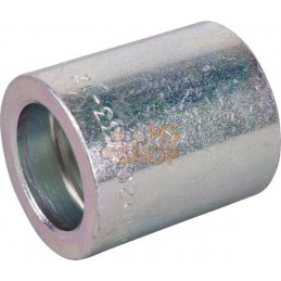Jupe à sertir Ø37x41,5mm DN20 acier / zingué / blanc passivé Alfagomma | ALFAGOMMA Jupe à sertir Ø37x41,5mm DN20 acier / zingué 