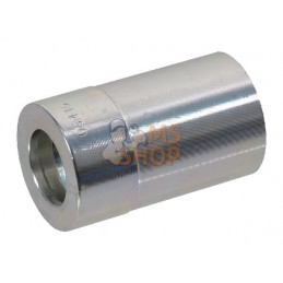 Jupe à sertir Ø35,5x57,5mm DN16 acier / zingué / blanc passivé Alfagomma | ALFAGOMMA Jupe à sertir Ø35,5x57,5mm DN16 acier / zin