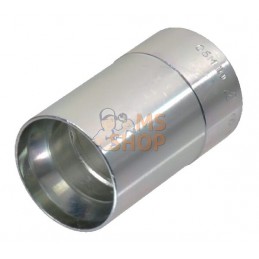 Jupe à sertir Ø35,5x57,5mm DN16 acier / zingué / blanc passivé Alfagomma | ALFAGOMMA Jupe à sertir Ø35,5x57,5mm DN16 acier / zin