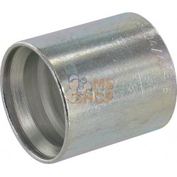 Jupe à sertir Ø82x75,2mm DN50 acier / zingué / blanc passivé Alfagomma | ALFAGOMMA Jupe à sertir Ø82x75,2mm DN50 acier / zingué 