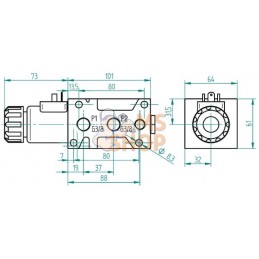 Distrib. 6/2 24 V vis à bride | AK REGELTECHNIK Distrib. 6/2 24 V vis à bride | AK REGELTECHNIKPR#919305