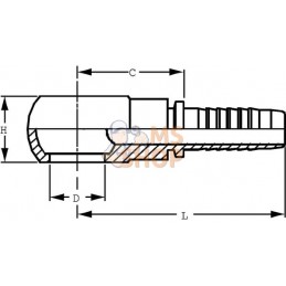 Raccord sertir banjo DN25-M30 | ALFAGOMMA Raccord sertir banjo DN25-M30 | ALFAGOMMAPR#749582