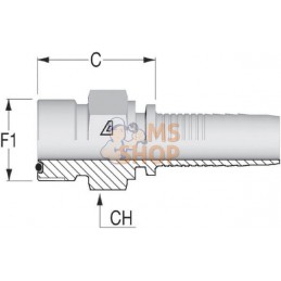 Raccord DN25-1"11/16 ORFS | ALFAGOMMA Raccord DN25-1"11/16 ORFS | ALFAGOMMAPR#749732