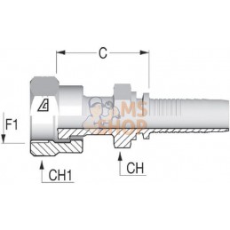 Raccord DN06-9/16 ORFS | ALFAGOMMA Raccord DN06-9/16 ORFS | ALFAGOMMAPR#750482