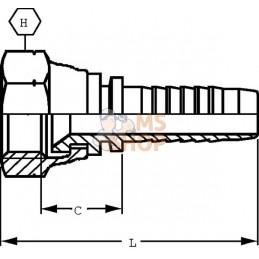 Raccord DN20-1"1/16 JIC | ALFAGOMMA | ALFAGOMMA Raccord DN20-1"1/16 JIC | ALFAGOMMA | ALFAGOMMAPR#750358