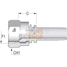 Raccord à sertir DN10-3/4 JIC | ALFAGOMMA Raccord à sertir DN10-3/4 JIC | ALFAGOMMAPR#750548