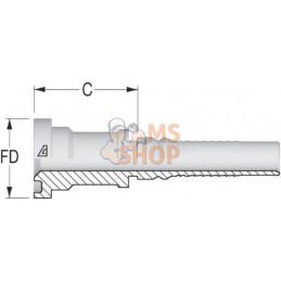 Raccor à sertir-4SH-DN25-Bride Ø44,5 mm | ALFAGOMMA Raccor à sertir-4SH-DN25-Bride Ø44,5 mm | ALFAGOMMAPR#749862