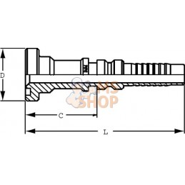 Raccor à sertir-4SH-DN20-Bride Ø38,1 mm | ALFAGOMMA Raccor à sertir-4SH-DN20-Bride Ø38,1 mm | ALFAGOMMAPR#749932