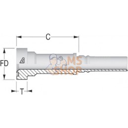 Raccord à sertir-4SH-DN20+Bride Ø 41,3 mm | ALFAGOMMA Raccord à sertir-4SH-DN20+Bride Ø 41,3 mm | ALFAGOMMAPR#749746
