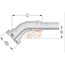 Raccord à bride DN20-47,6mm 45° | ALFAGOMMA Raccord à bride DN20-47,6mm 45° | ALFAGOMMAPR#749745