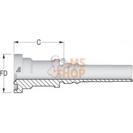 Racord à sertir 4SH-DN32+Bride Ø 54,0 mm | ALFAGOMMA Racord à sertir 4SH-DN32+Bride Ø 54,0 mm | ALFAGOMMAPR#749709