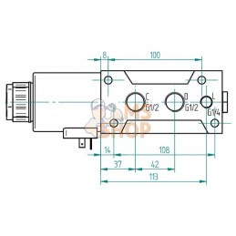 Valve commut.6/2-1/2 24 V c.c. | AK REGELTECHNIK Valve commut.6/2-1/2 24 V c.c. | AK REGELTECHNIKPR#919313